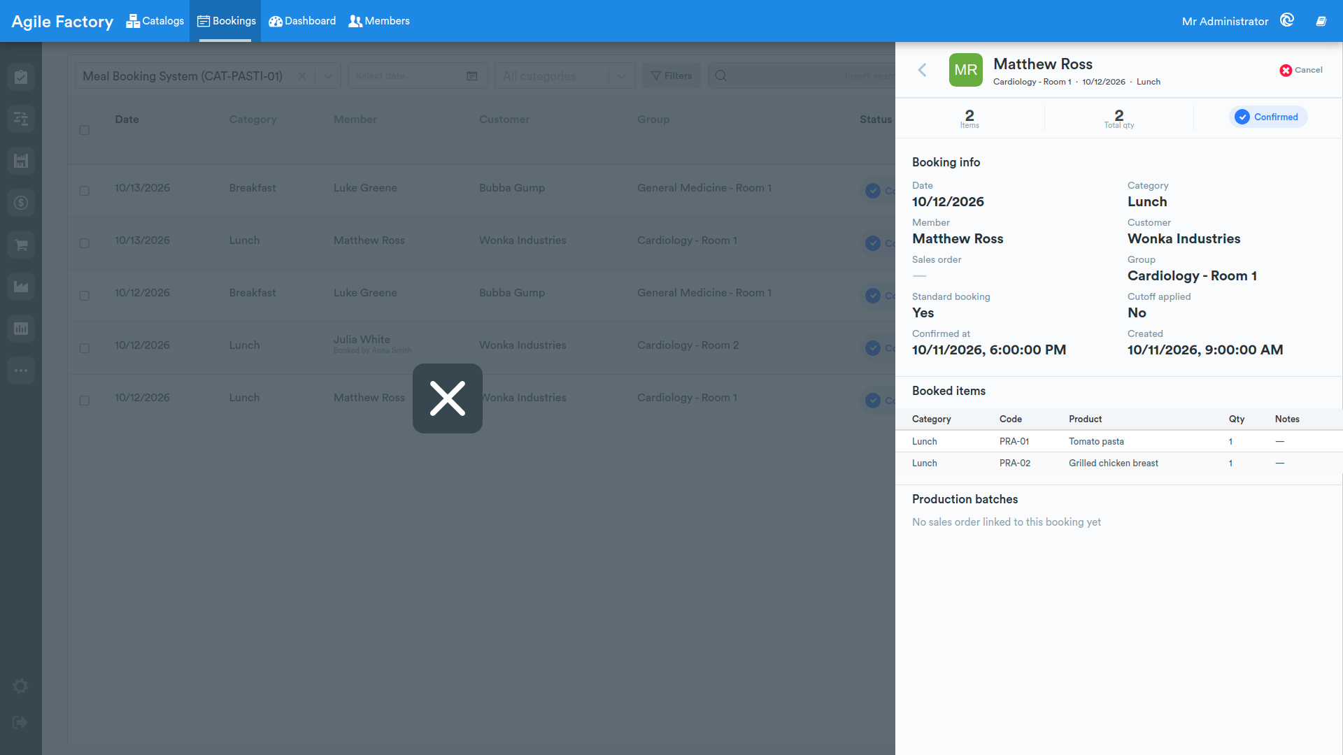 booking detail