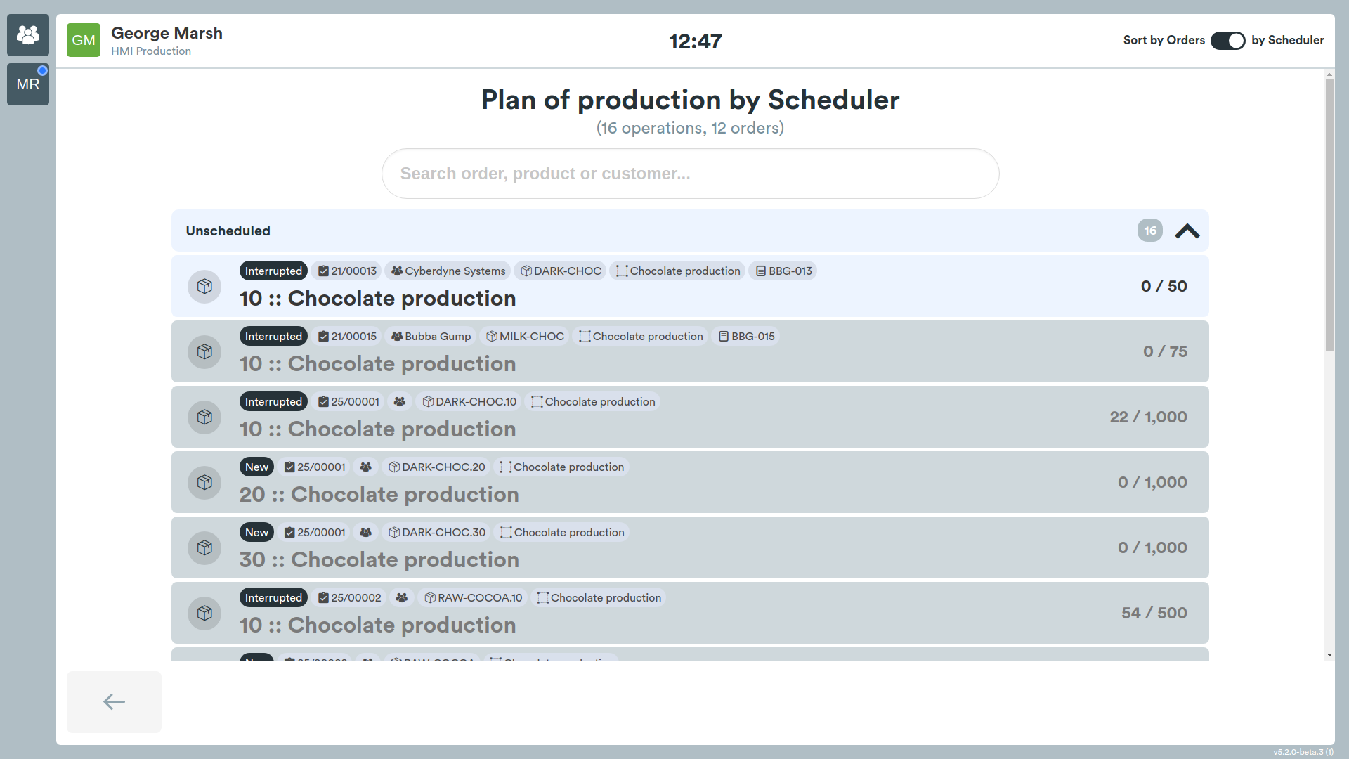 HMI Scheduler
