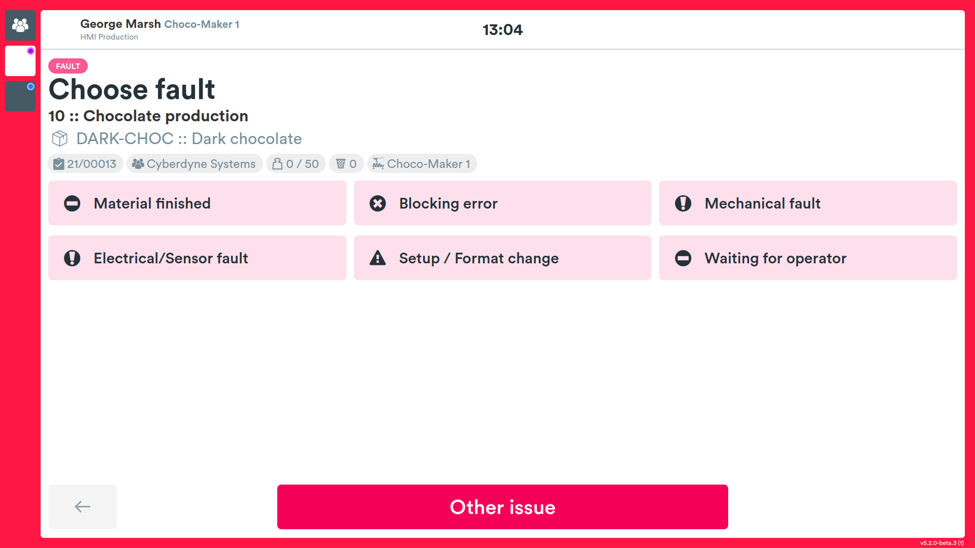 Hmi blocking error report